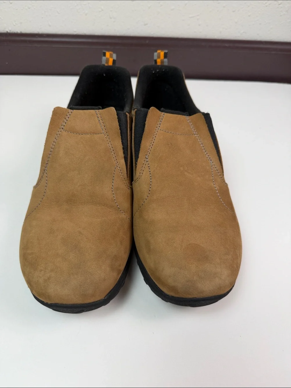 Merrell Jungle Leather Slip On Brown Nubuck Comfort Casual Walking Outdoor Size6